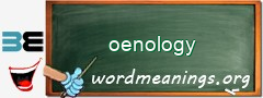 WordMeaning blackboard for oenology